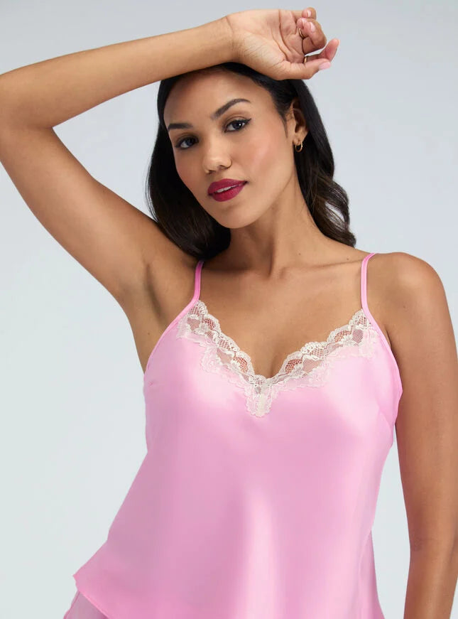 Matte satin cami set