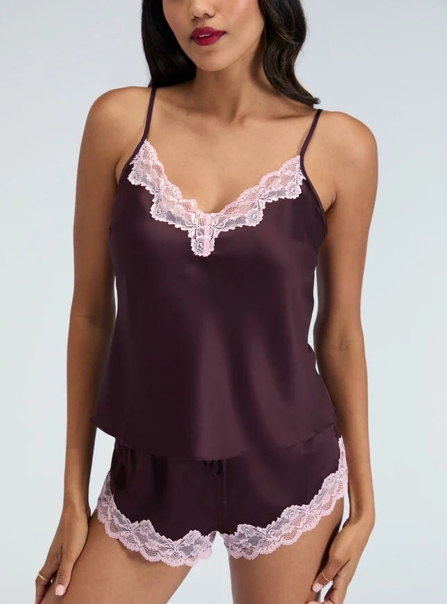 Matte satin cami set