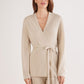 100% Cashmere belted cardigan