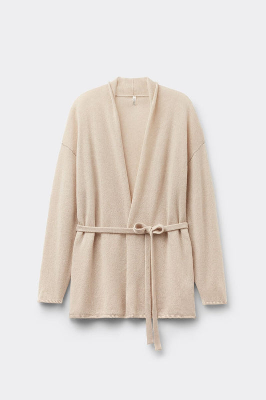100% Cashmere belted cardigan