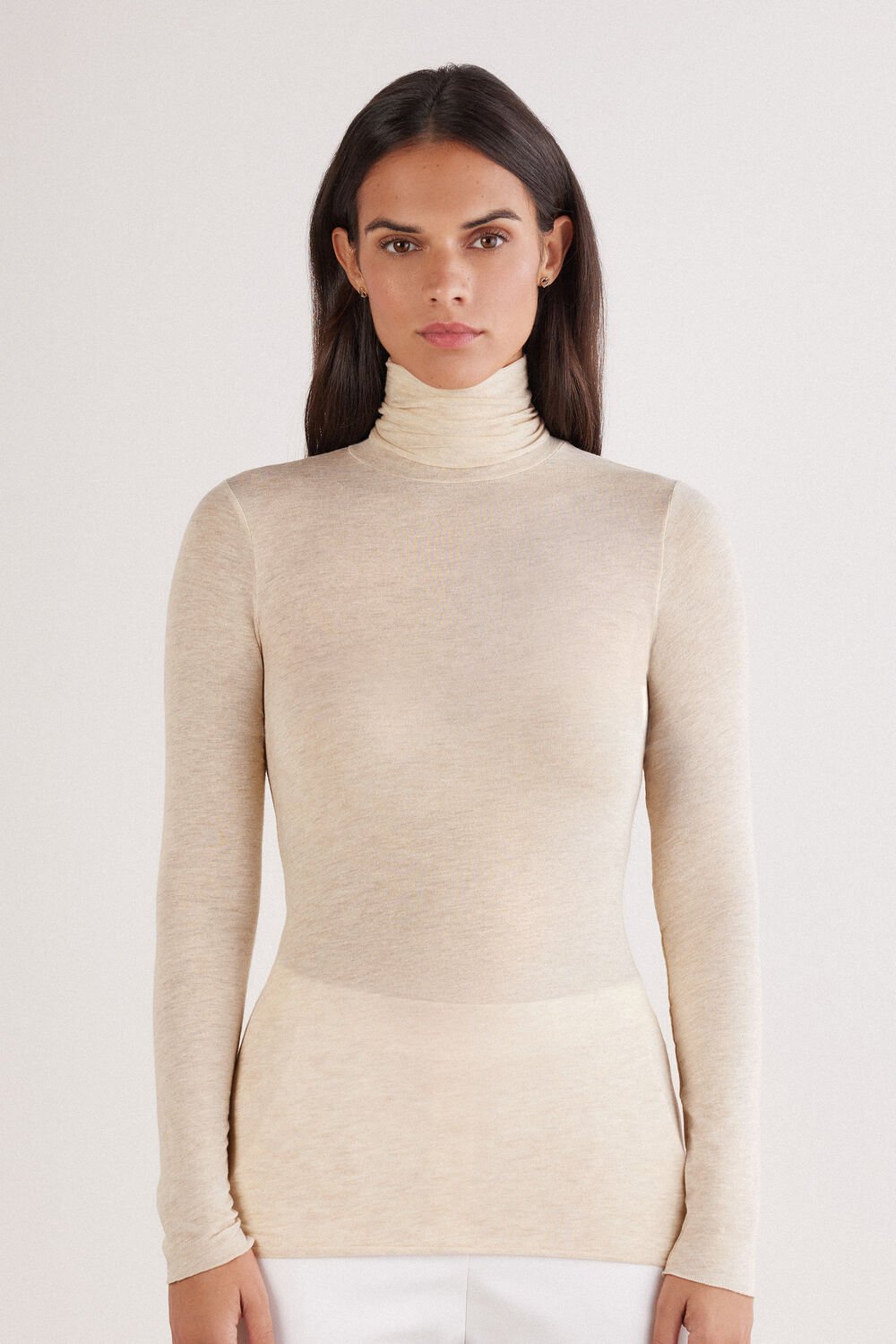 Turtleneck with ultralight cashmere