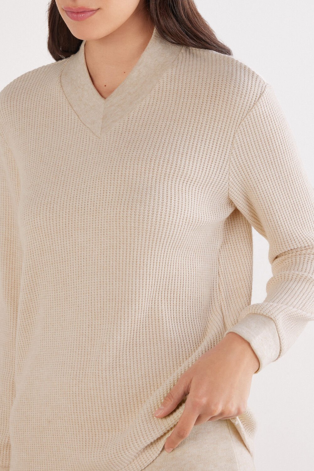 Soft Knit V-neck top
