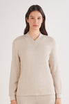 Soft Knit V-neck top