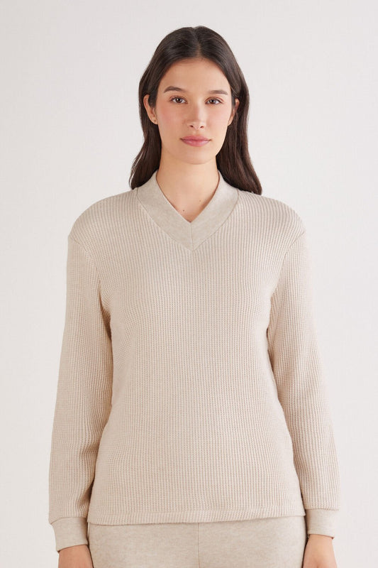 Soft Knit V-neck top