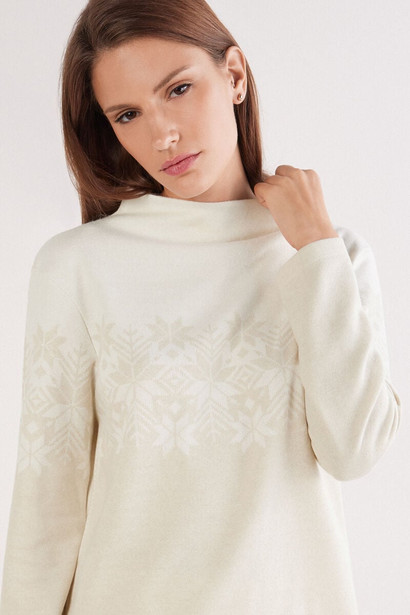 Long jacquard pajamas