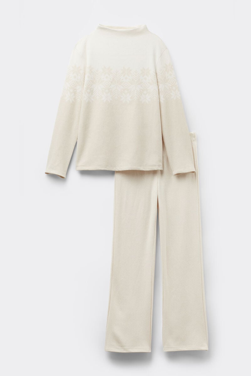 Long jacquard pajamas