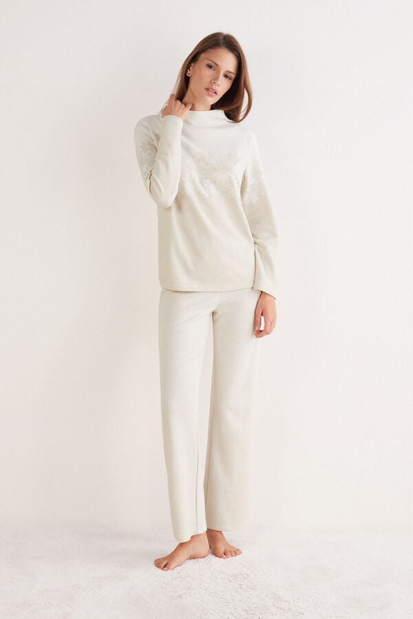 Long jacquard pajamas